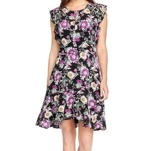 BOGO 🚨 RACHEL Rachel Roy Womens Lora Floral Illusion Mini Dress